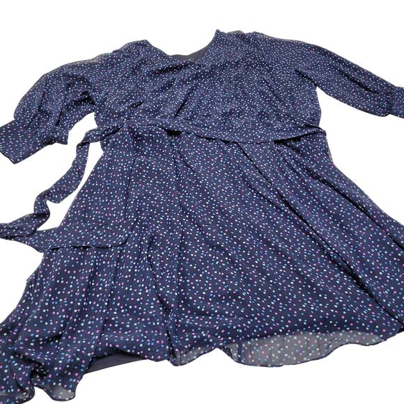 Jason Wu Polka dot shirred dress Knee length wrap tie back - Picture 2 of 9